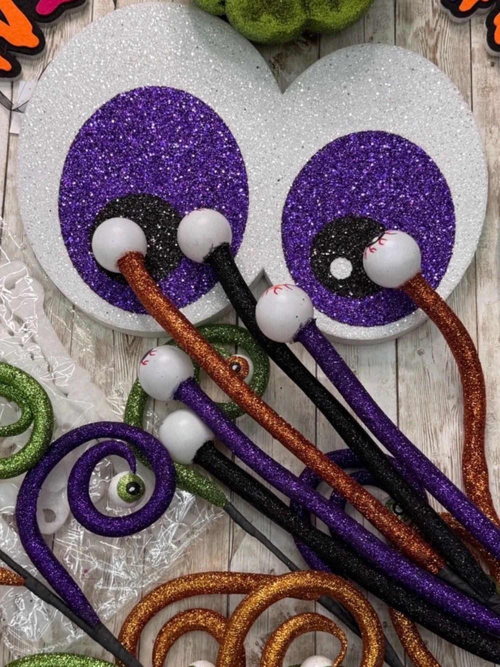 Halloween wreath making bundle, Craft supplies destash.